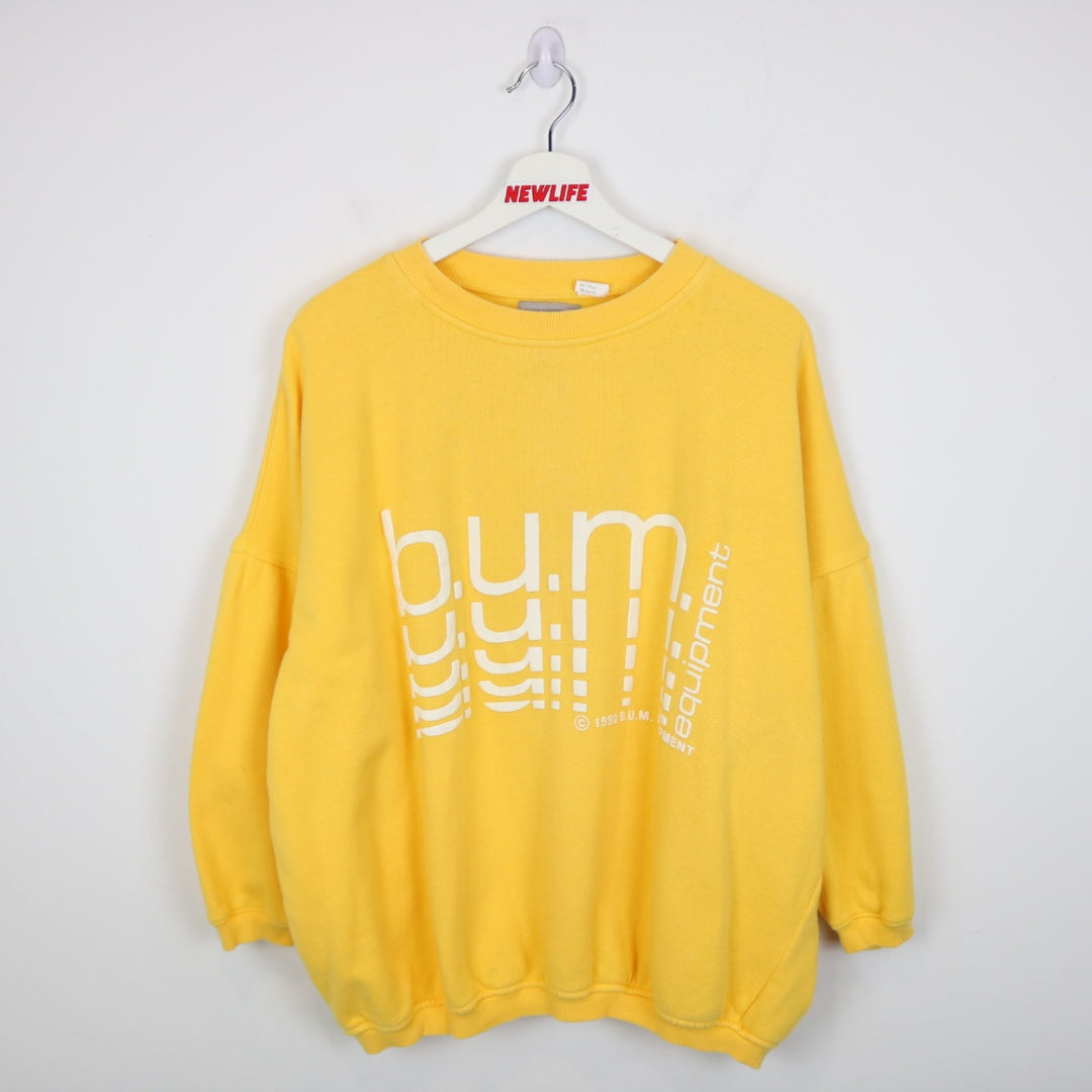 Vintage 1990 BUM Equipment Crewneck - M-NEWLIFE Clothing