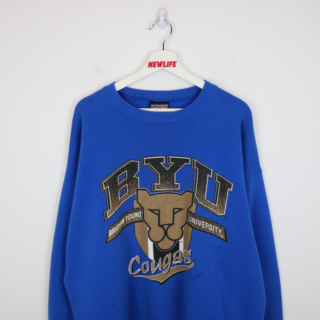 Vintage 90's Brigham Young University Crewneck - XL-NEWLIFE Clothing