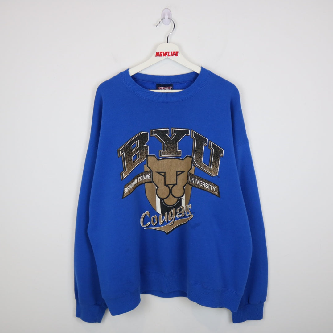 Vintage 90's Brigham Young University Crewneck - XL-NEWLIFE Clothing