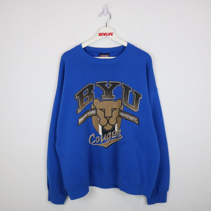 Vintage 90's Brigham Young University Crewneck - XL-NEWLIFE Clothing