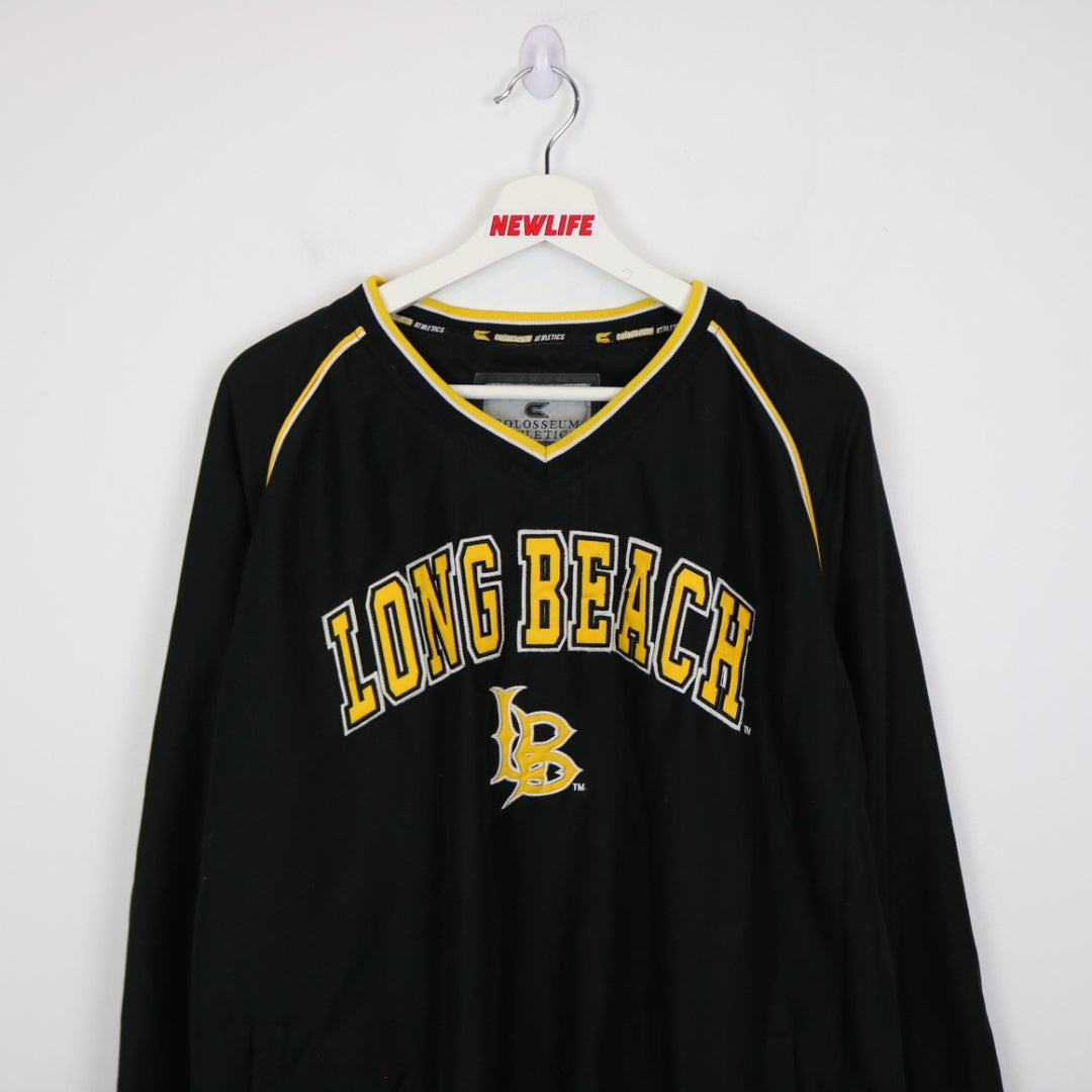 Vintage 00's Long Beach Windbreaker Pullover - XXL-NEWLIFE Clothing