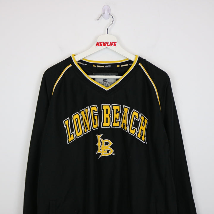 Vintage 00's Long Beach Windbreaker Pullover - XXL-NEWLIFE Clothing