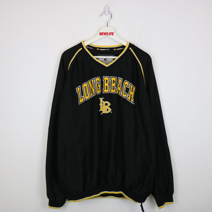 Vintage 00's Long Beach Windbreaker Pullover - XXL-NEWLIFE Clothing