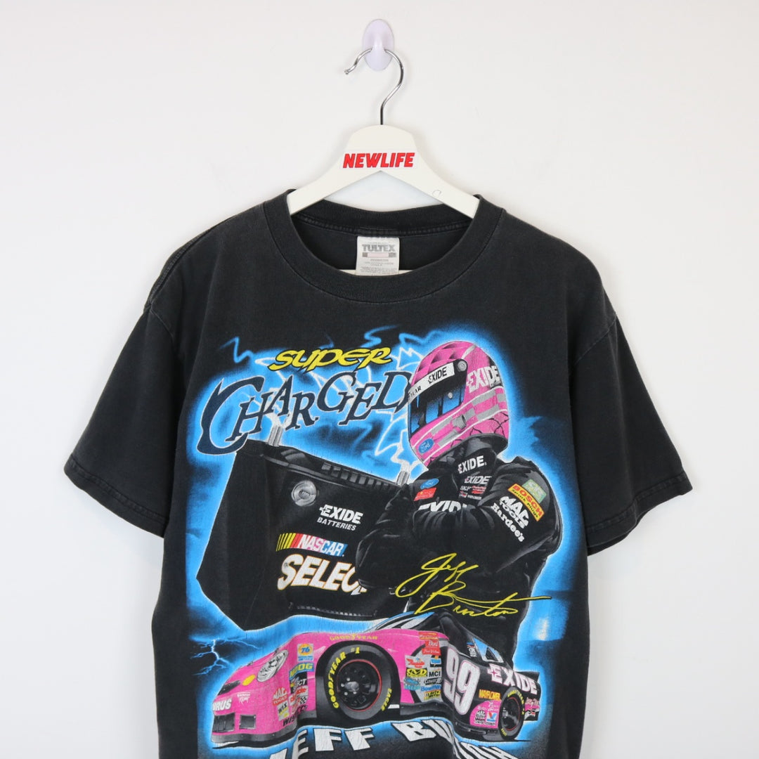 VIntage 1999 Jeff Burton Super Charged Nascar Racing Tee - L-NEWLIFE Clothing