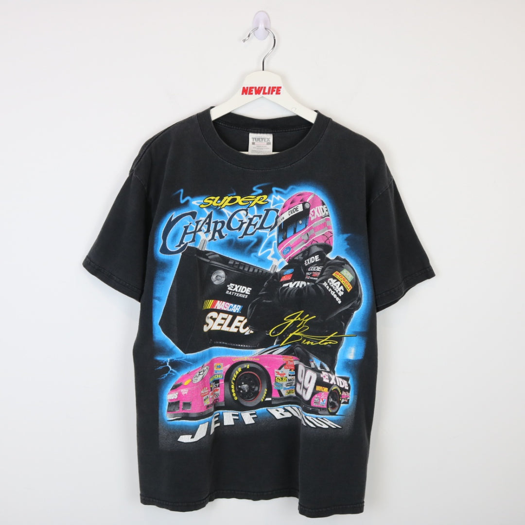 VIntage 1999 Jeff Burton Super Charged Nascar Racing Tee - L-NEWLIFE Clothing