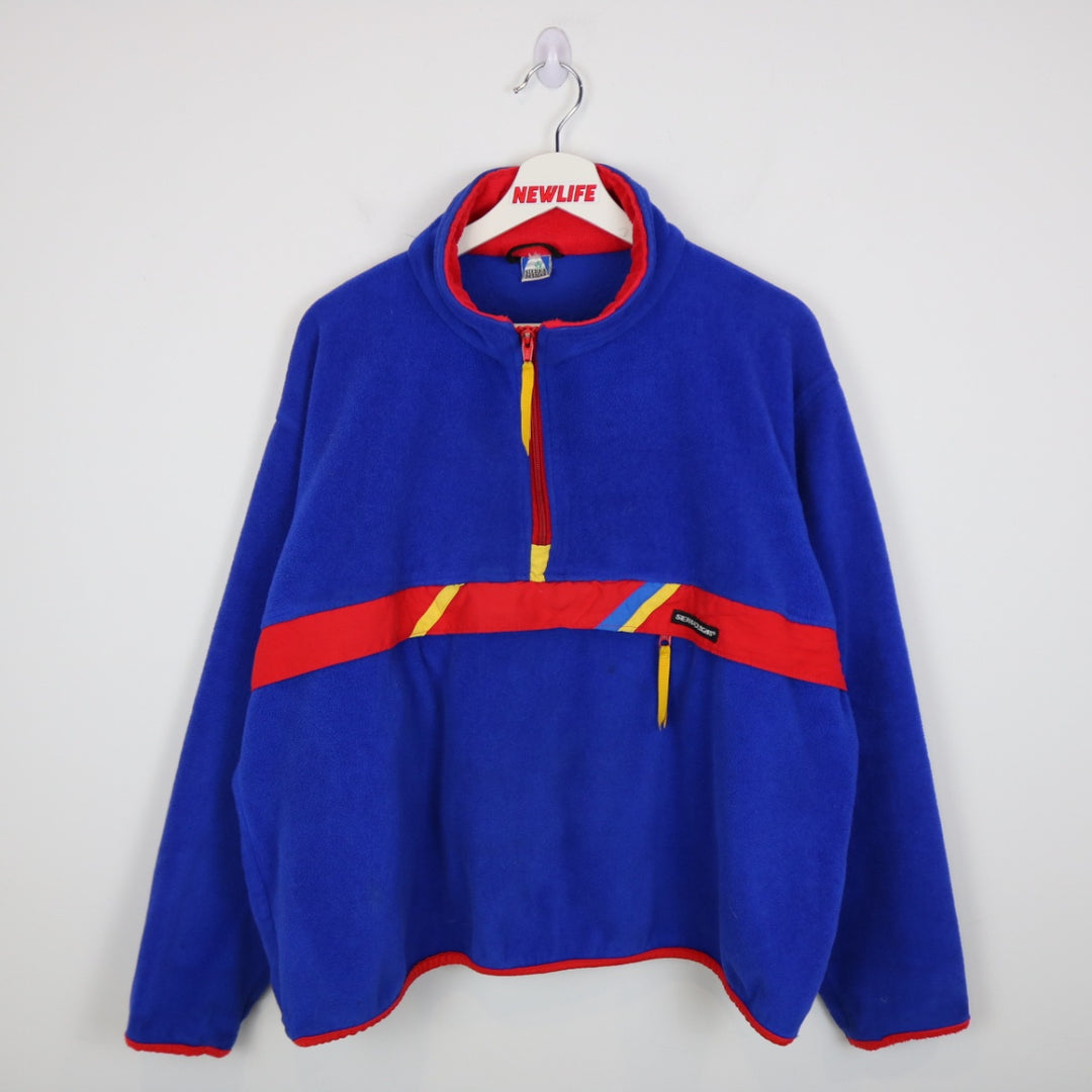 Vintage 90's Sierra Designs Fleece Quarter Zip Sweater - XL-NEWLIFE Clothing