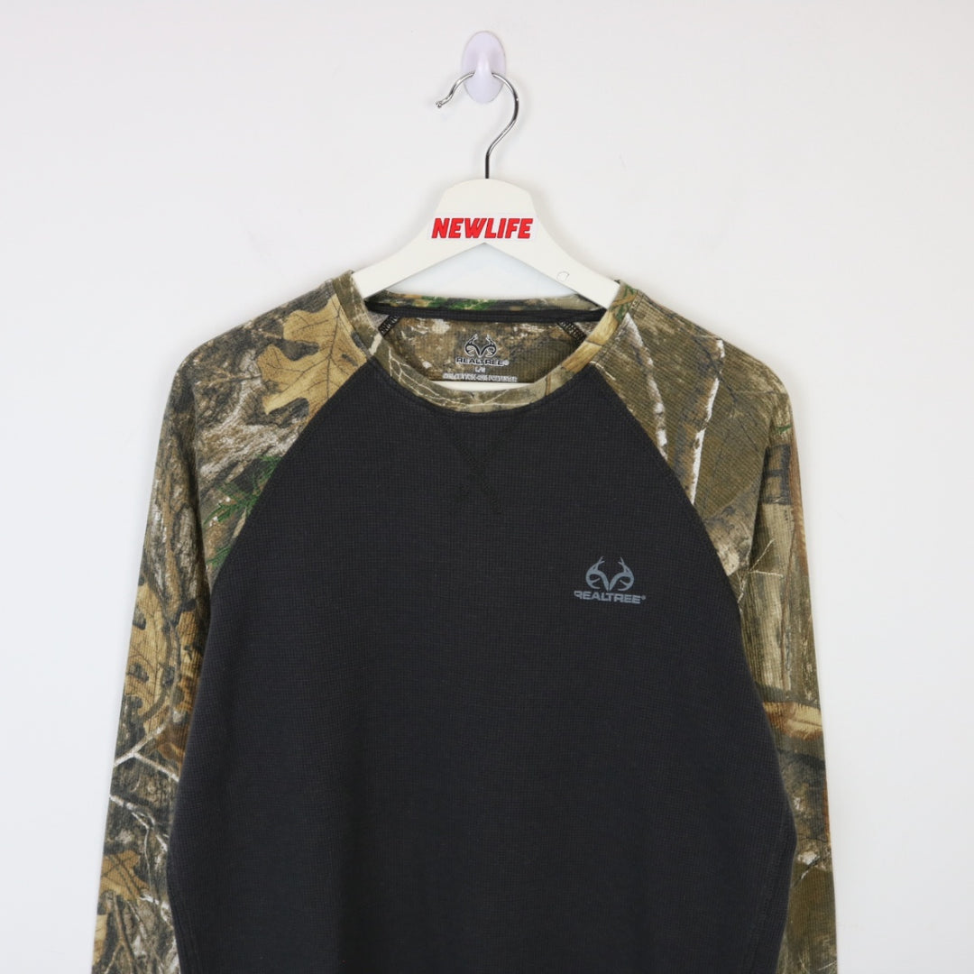 Y2K Real Tree Camo Thermal Long Sleeve Tee - M-NEWLIFE Clothing