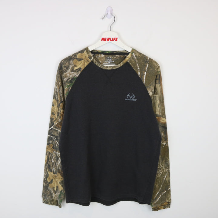 Y2K Real Tree Camo Thermal Long Sleeve Tee - M-NEWLIFE Clothing