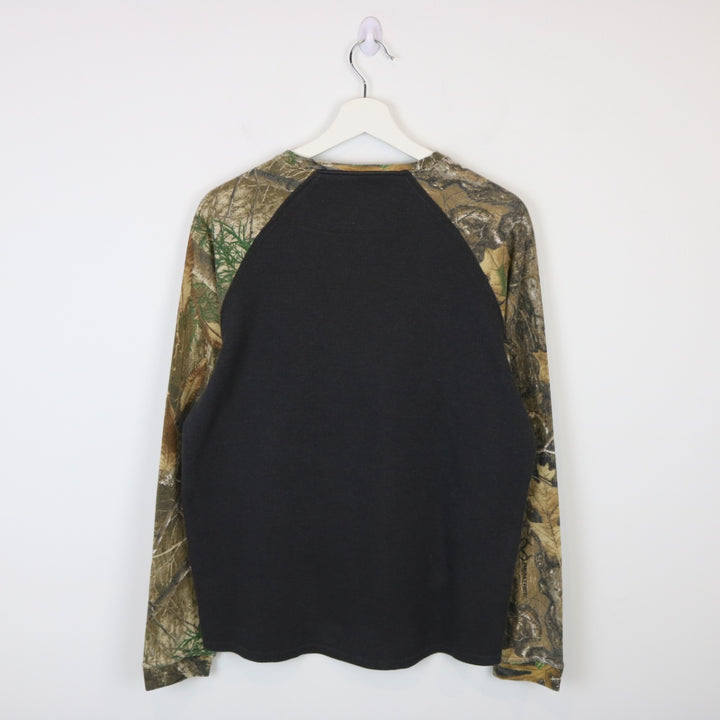 Y2K Real Tree Camo Thermal Long Sleeve Tee - M-NEWLIFE Clothing