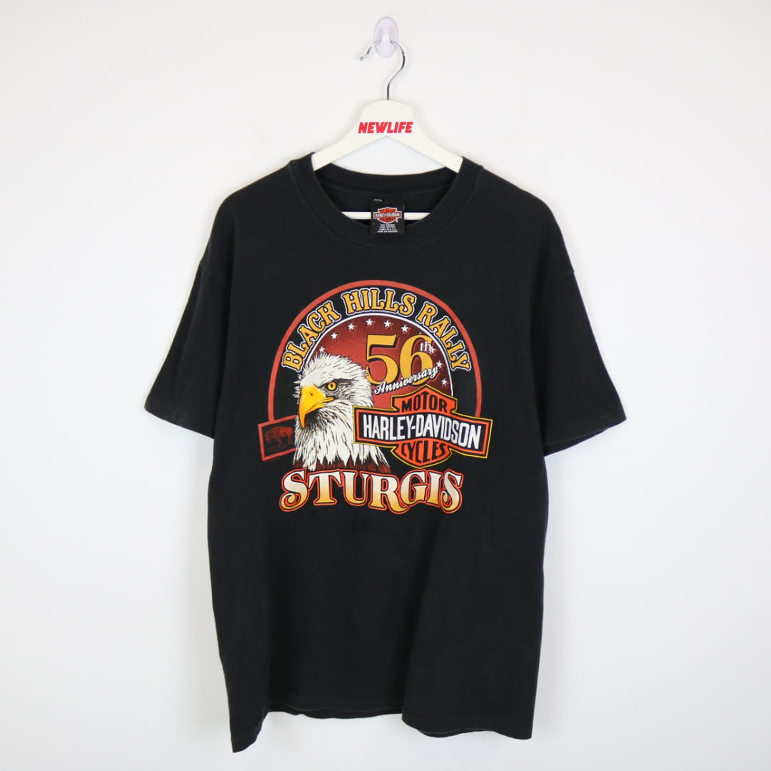 Vintage 1996 Harley Davidson Black HIlls Rally Tee - L-NEWLIFE Clothing