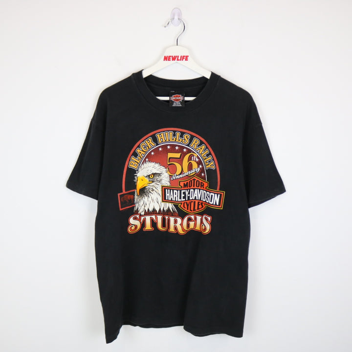 Vintage 1996 Harley Davidson Black HIlls Rally Tee - L-NEWLIFE Clothing