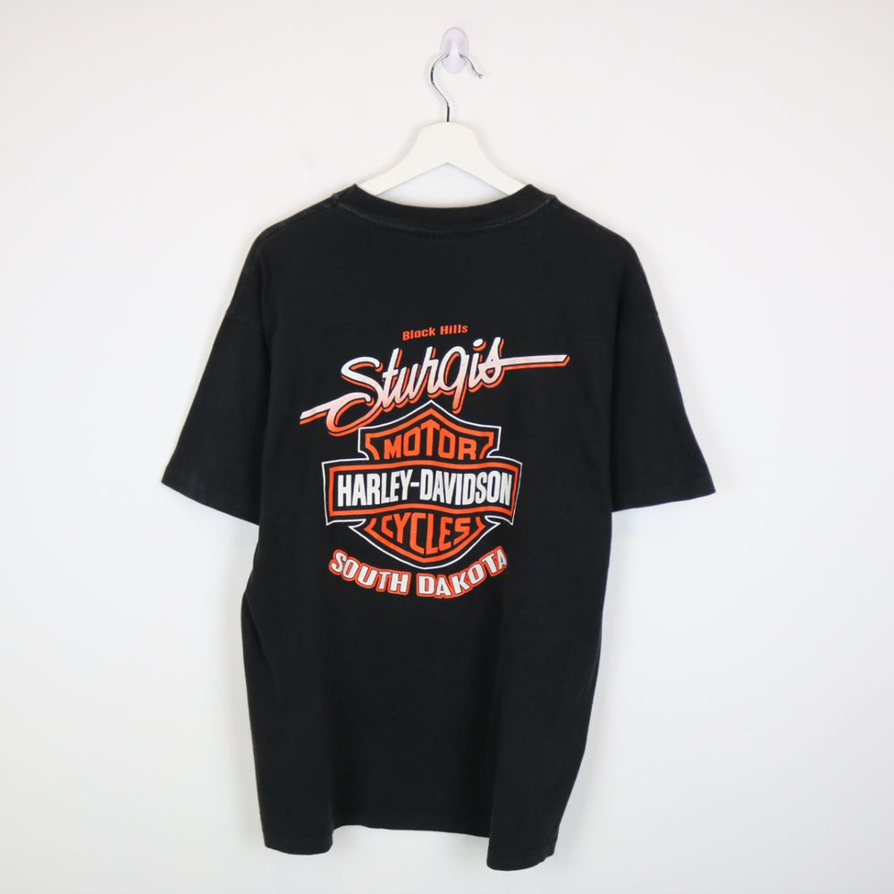 Vintage 1996 Harley Davidson Black HIlls Rally Tee - L-NEWLIFE Clothing