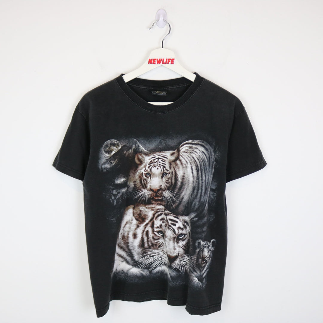 Vintage 00's White TIger Nature Tee - M-NEWLIFE Clothing