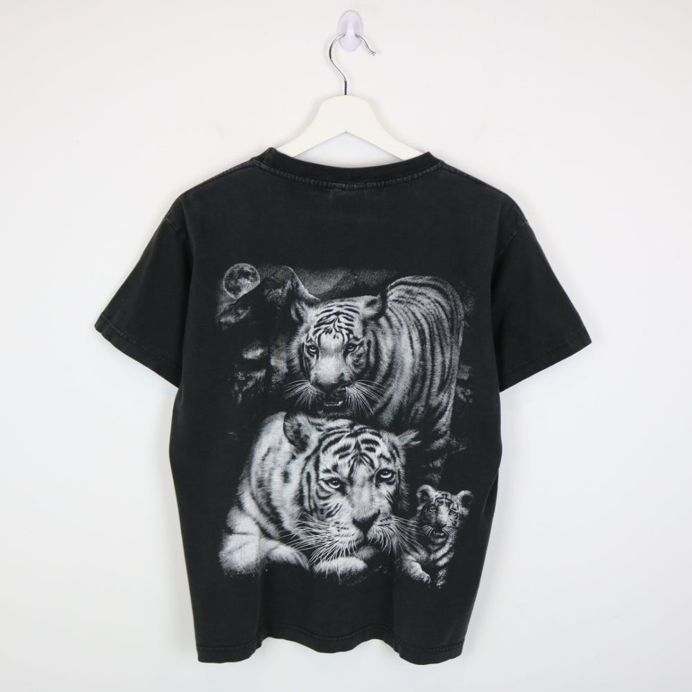 Vintage 00's White TIger Nature Tee - M-NEWLIFE Clothing
