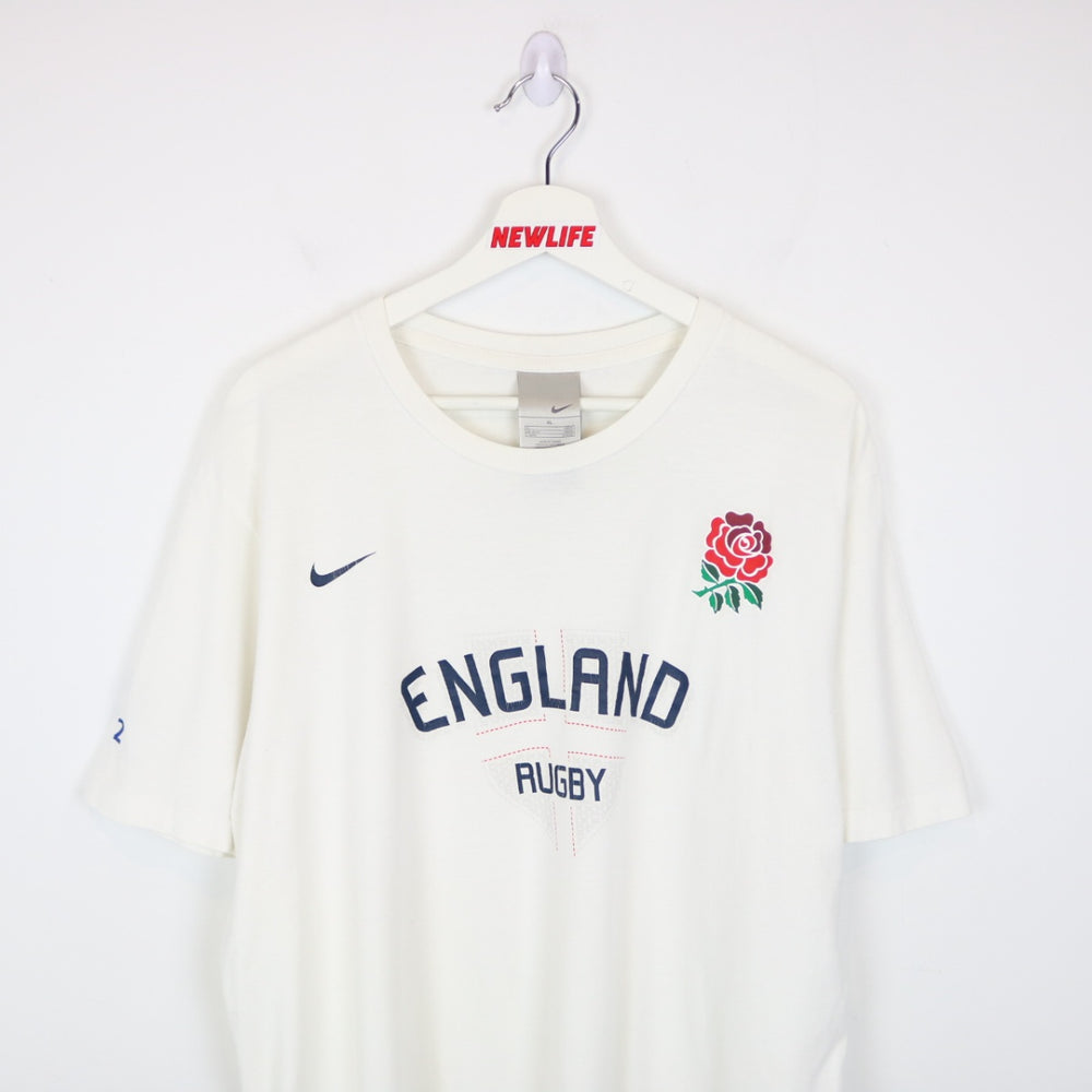 Vintage 00's Nike England Rugby Tee - XL-NEWLIFE Clothing