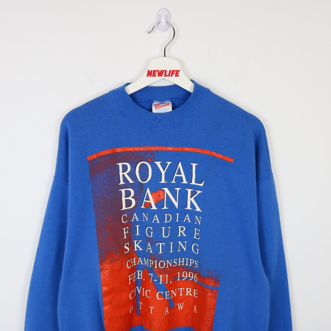 Vintage 1996 RBC Figure Skating Championships Crewneck - L-NEWLIFE Clothing