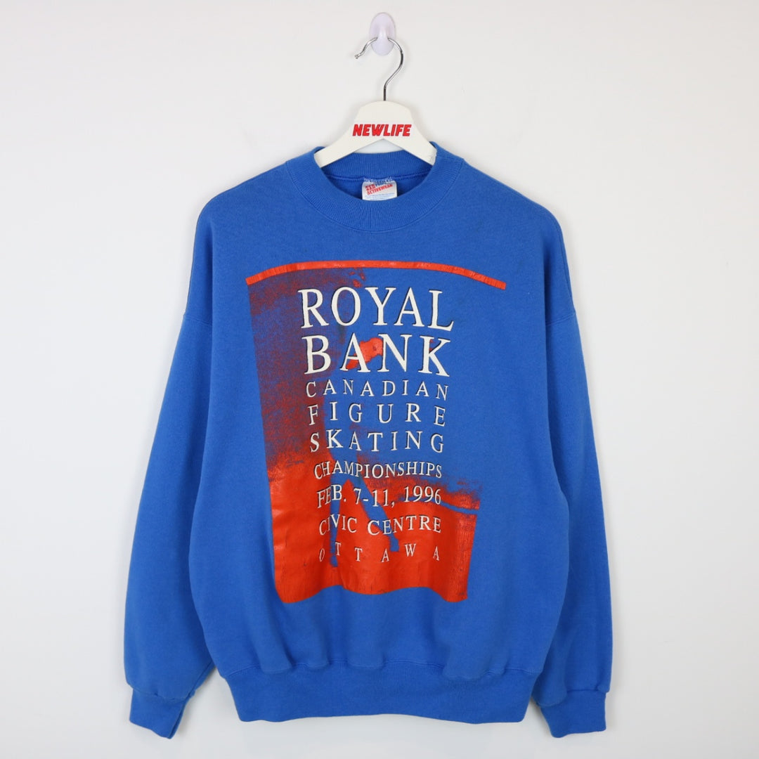 Vintage 1996 RBC Figure Skating Championships Crewneck - L-NEWLIFE Clothing