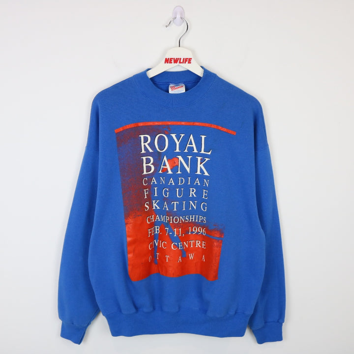 Vintage 1996 RBC Figure Skating Championships Crewneck - L-NEWLIFE Clothing