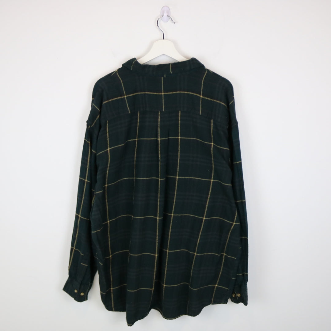 Vintage 90's Simply Basisc Plaid Flannel Button Up - XXL-NEWLIFE Clothing