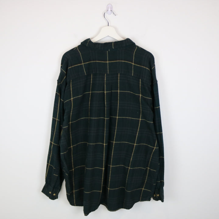 Vintage 90's Simply Basisc Plaid Flannel Button Up - XXL-NEWLIFE Clothing