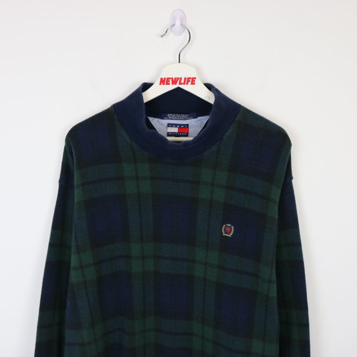 Vintage 90's Tommy Hilfiger Plaid Long Sleeve - L-NEWLIFE Clothing