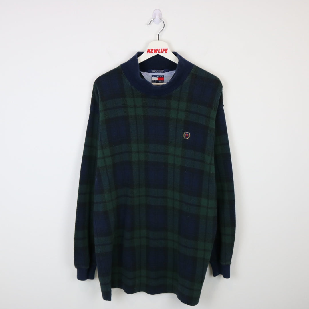 Vintage 90's Tommy Hilfiger Plaid Long Sleeve - L-NEWLIFE Clothing