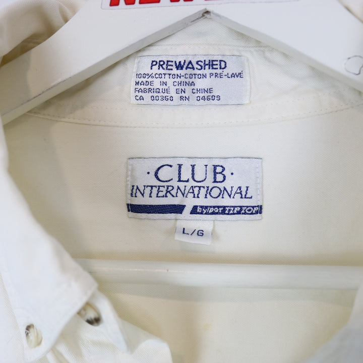 Vintage 90's Club International Long Sleeve Button Up - XL-NEWLIFE Clothing