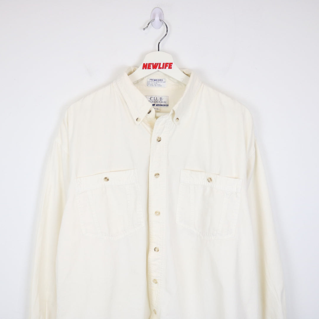 Vintage 90's Club International Long Sleeve Button Up - XL-NEWLIFE Clothing