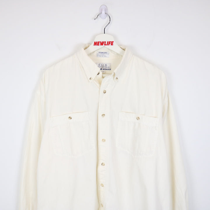Vintage 90's Club International Long Sleeve Button Up - XL-NEWLIFE Clothing