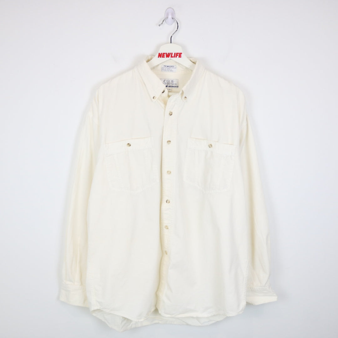 Vintage 90's Club International Long Sleeve Button Up - XL-NEWLIFE Clothing