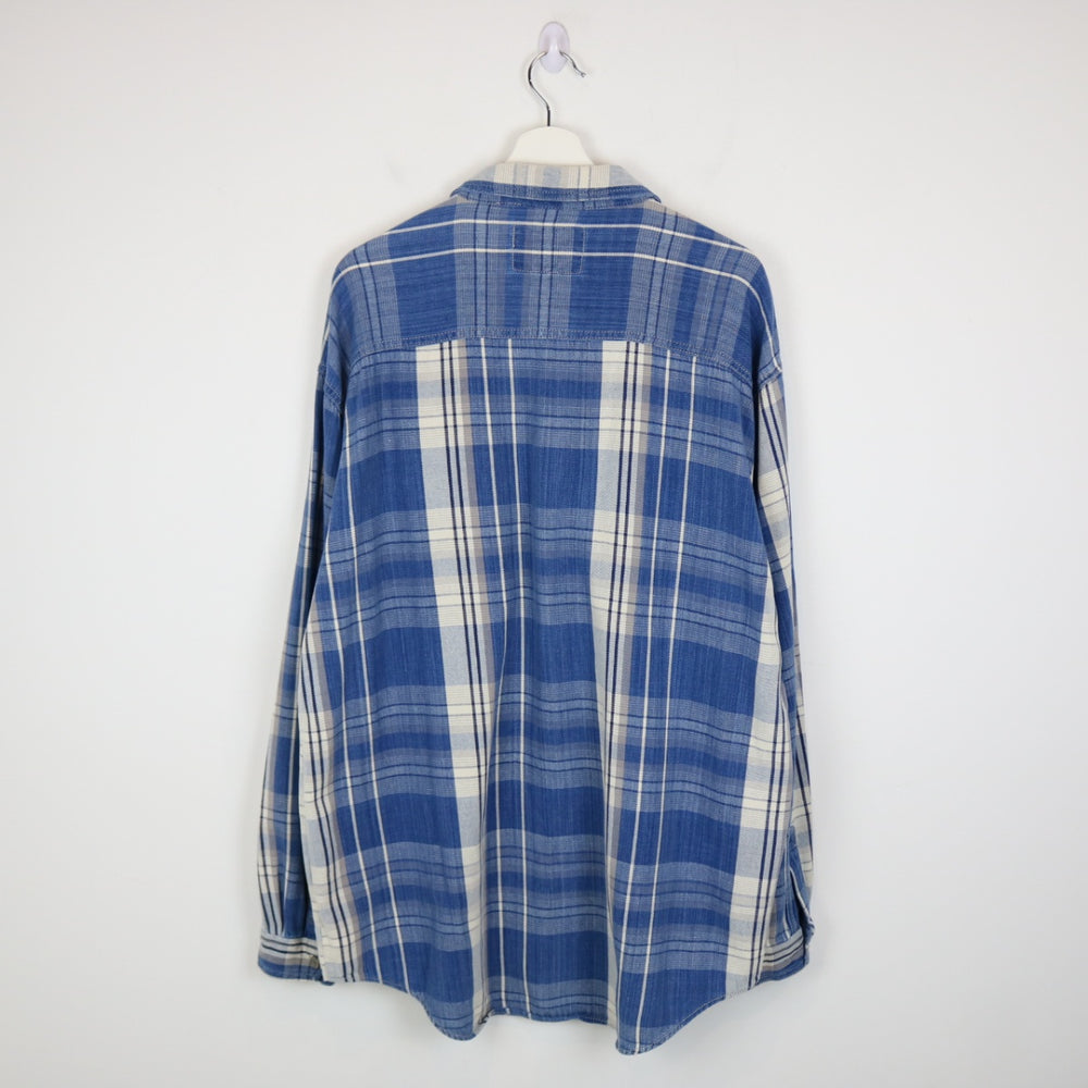 Vintage 90's Levi's Silver Tab Plaid Flannel Button Up - L-NEWLIFE Clothing