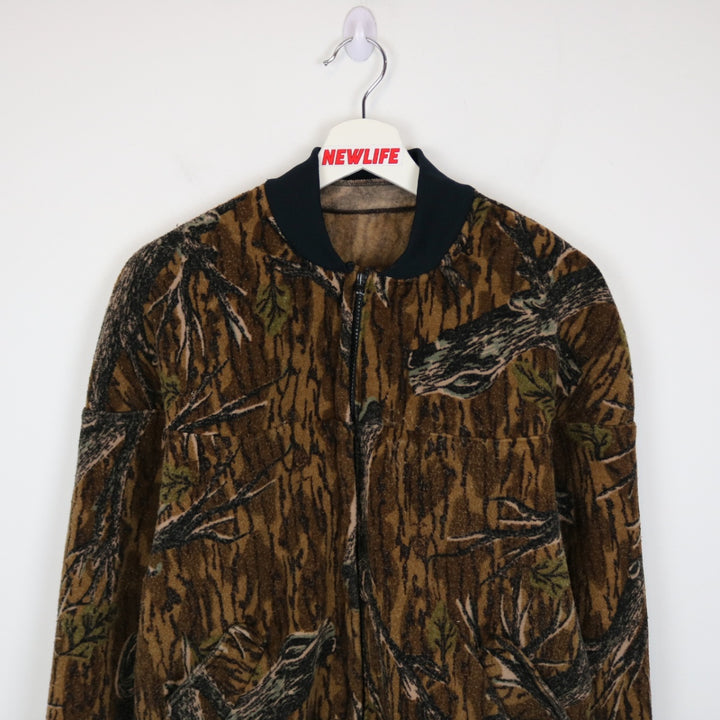 Vintage 80's Real Tree Camo Fleece Jacket - M-NEWLIFE Clothing