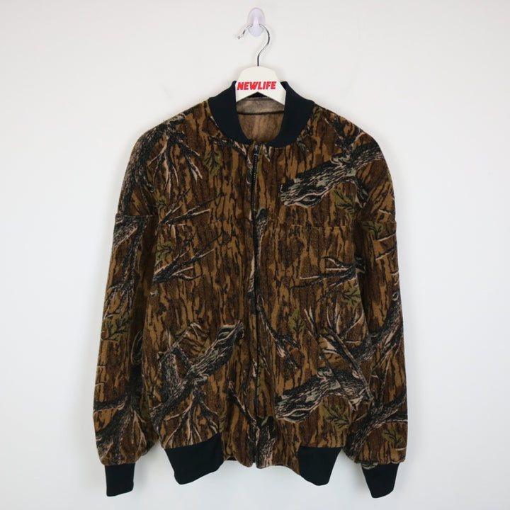 Vintage 80's Real Tree Camo Fleece Jacket - M-NEWLIFE Clothing