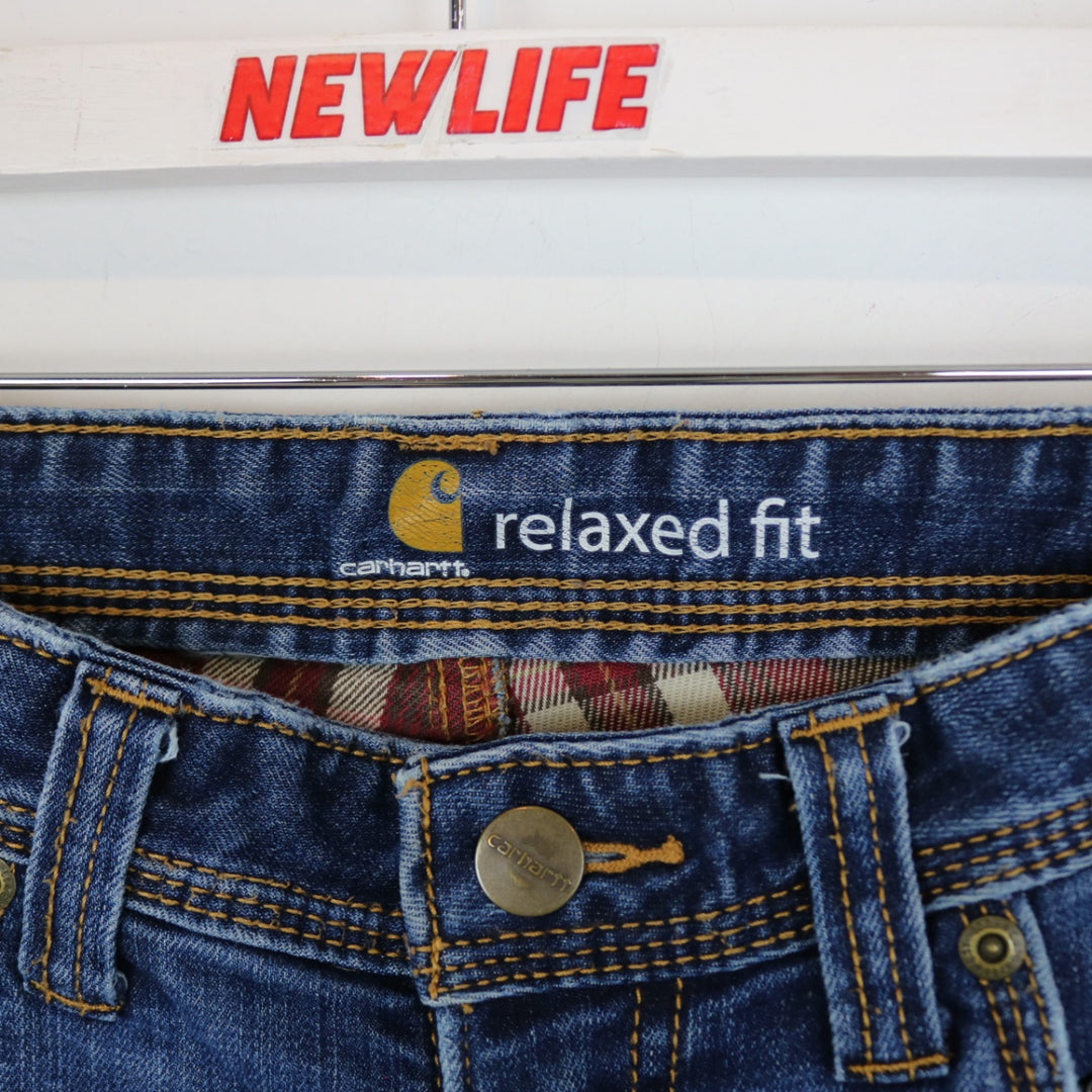 Carhartt Flannel Lined Denim Work Jeans - 32"-NEWLIFE Clothing