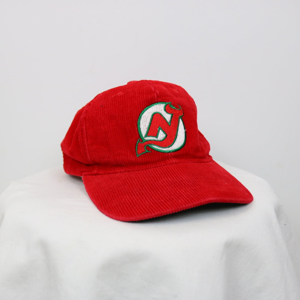 Vintage 90's New Jersey Devils Corduroy Hat - OS-NEWLIFE Clothing