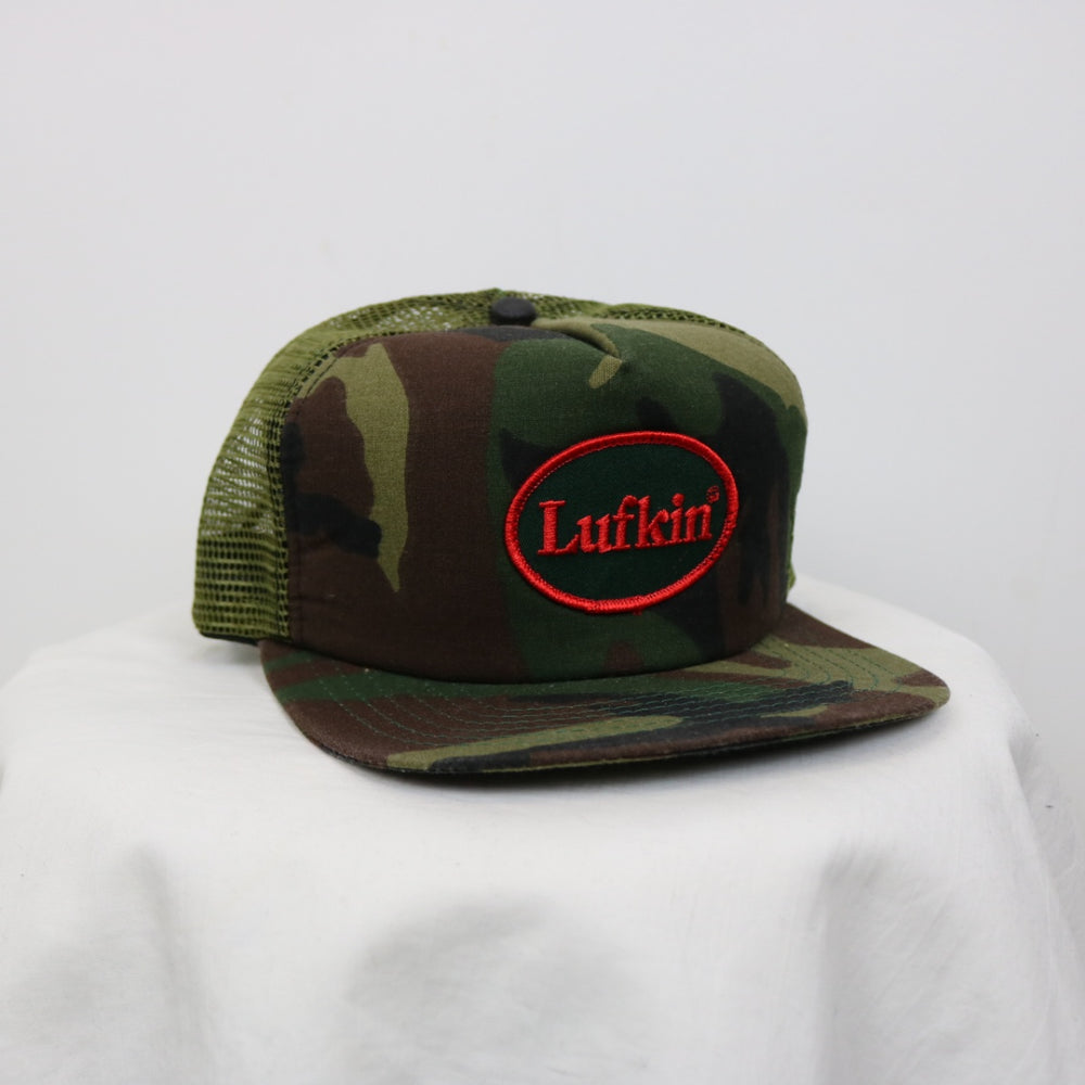 Vintage 80's Lufkin Camo Trucker Hat - OS-NEWLIFE Clothing