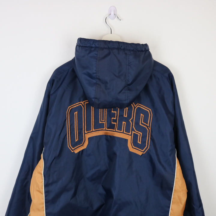 Vintage 00's Edmonton Oilers Puffer Jacket - XL-NEWLIFE Clothing