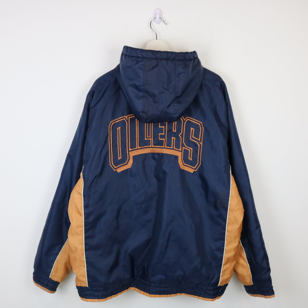 Vintage 00's Edmonton Oilers Puffer Jacket - XL-NEWLIFE Clothing