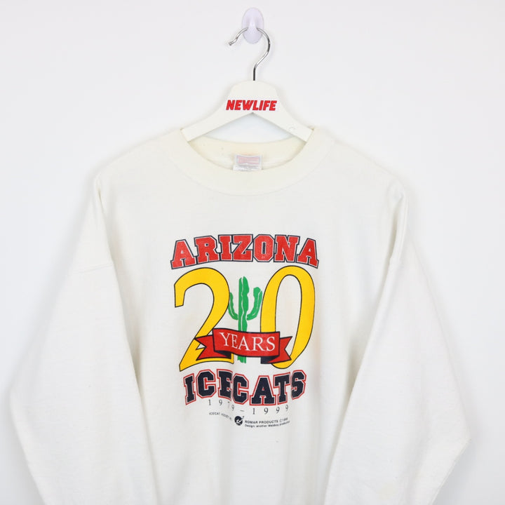 Vintage 1998 Arizona Icecats Hockey Crewneck - L-NEWLIFE Clothing