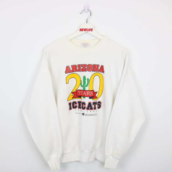 Vintage 1998 Arizona Icecats Hockey Crewneck - L-NEWLIFE Clothing