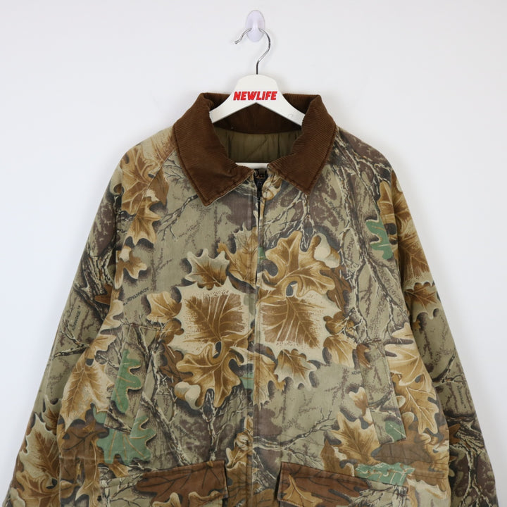 Vintage 80's Blizzard-Pruf Real Tree Camo Walls Jacket - L-NEWLIFE Clothing