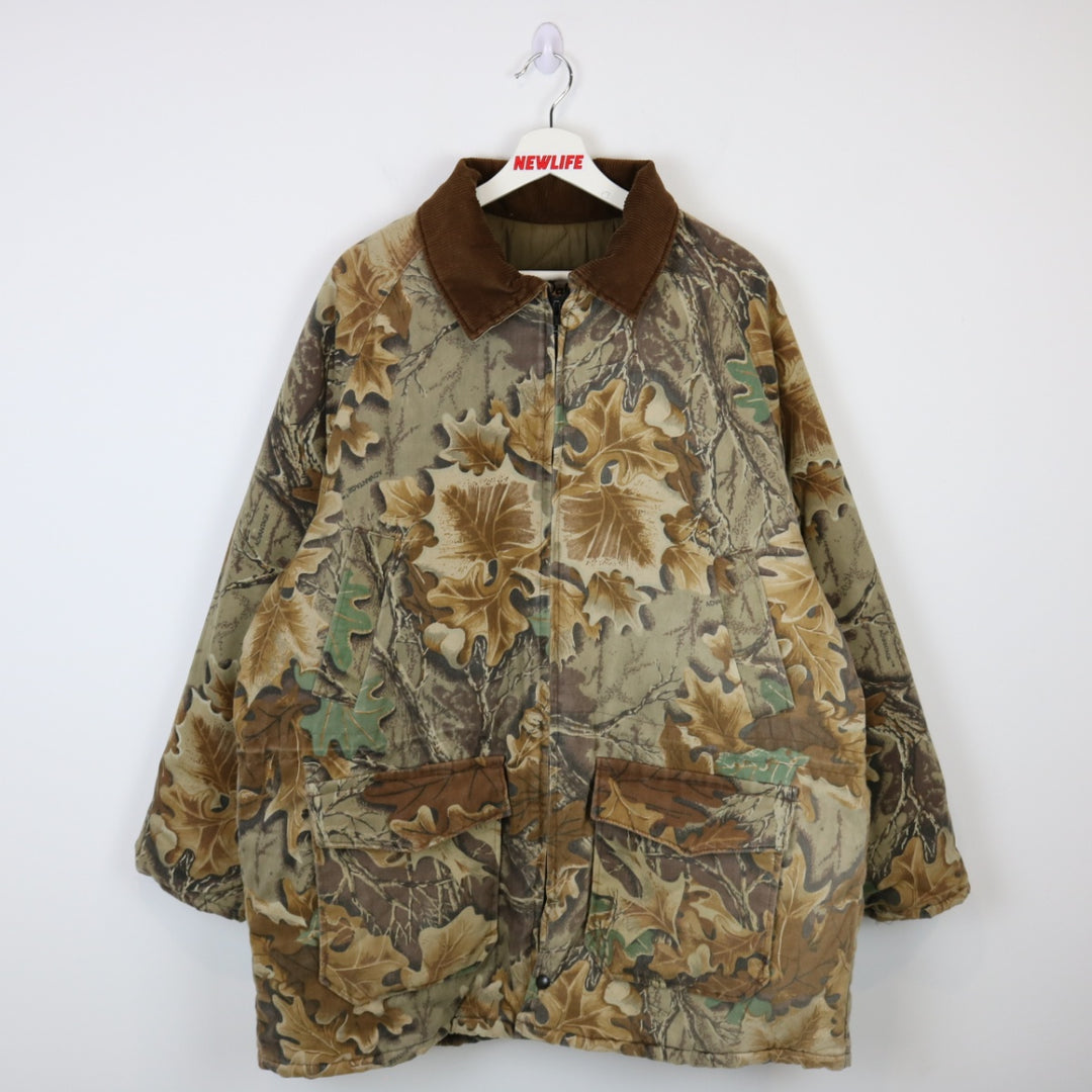 Vintage 80's Blizzard-Pruf Real Tree Camo Walls Jacket - L-NEWLIFE Clothing