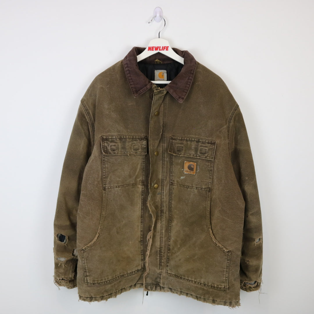 Vintage Carhartt C03 Quilt Lined Work Jacket - XL-NEWLIFE Clothing