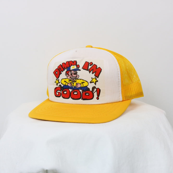 Vintage 80's Damn I'm Good Trucker Hat - OS-NEWLIFE Clothing