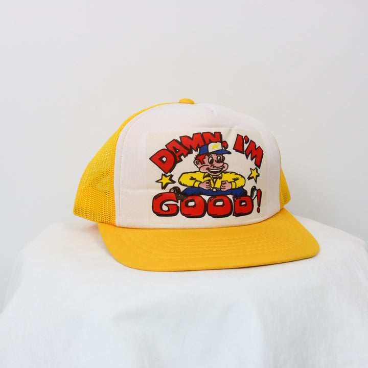 Vintage 80's Damn I'm Good Trucker Hat - OS-NEWLIFE Clothing