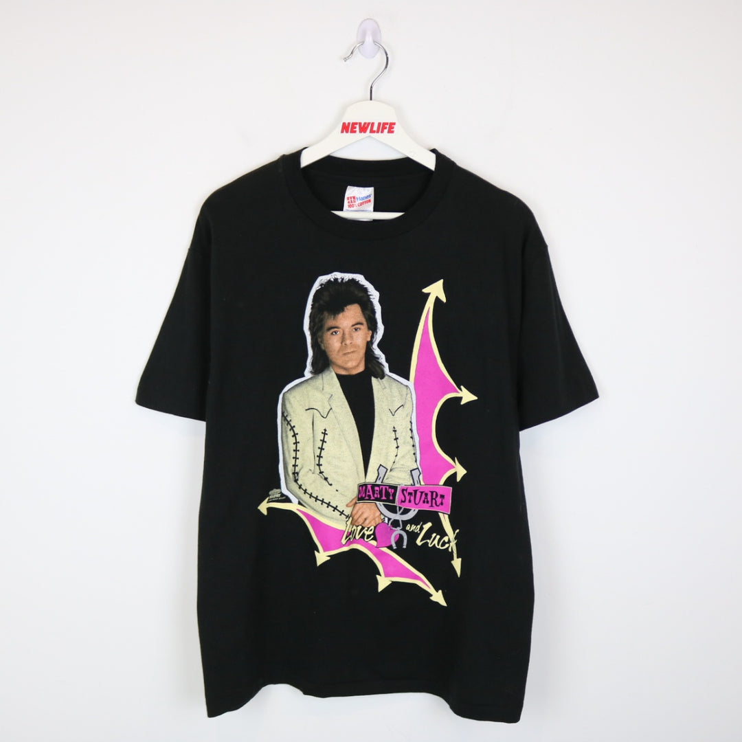 Vintage 1994 Marty Stuart Love and Luck Band Tee - M-NEWLIFE Clothing
