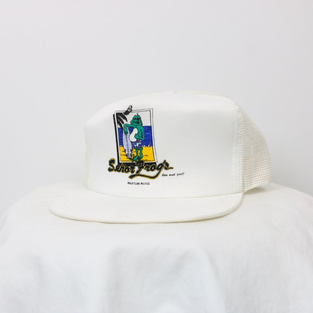 Vintage 80's Senor Frogs Mexico Trucker Hat - OS-NEWLIFE Clothing