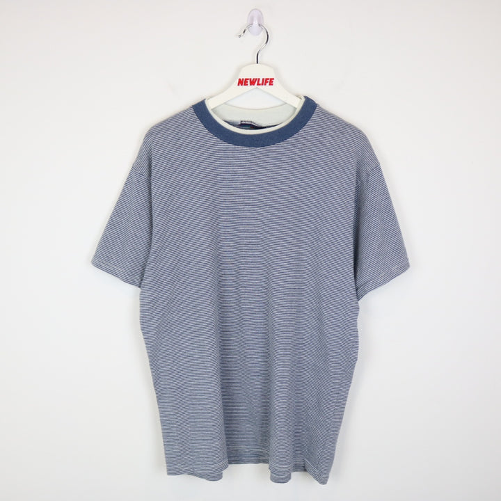Vintage 90's Striped Tee - L-NEWLIFE Clothing