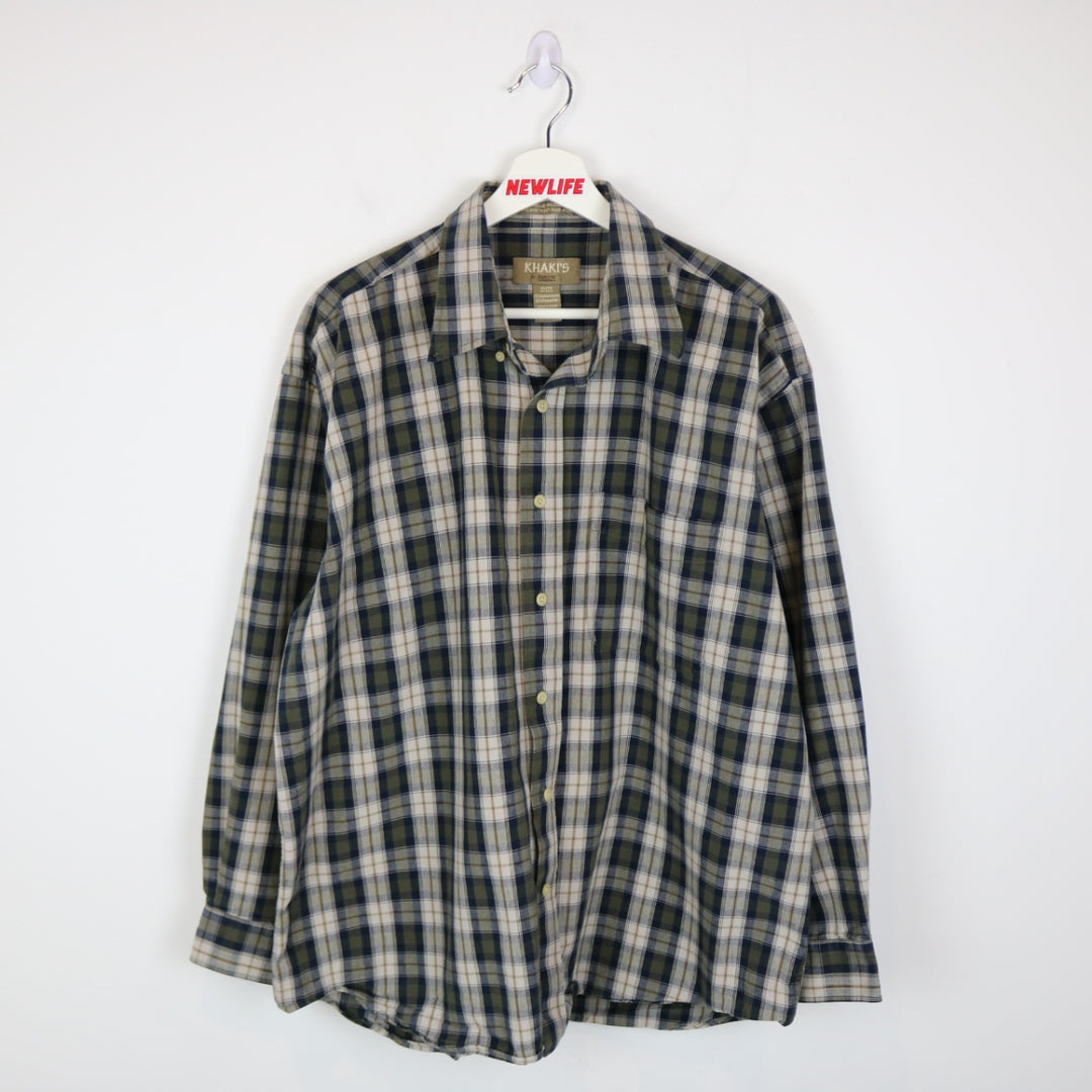 Vintage 00's Arrow Plaid Button Up - XL-NEWLIFE Clothing