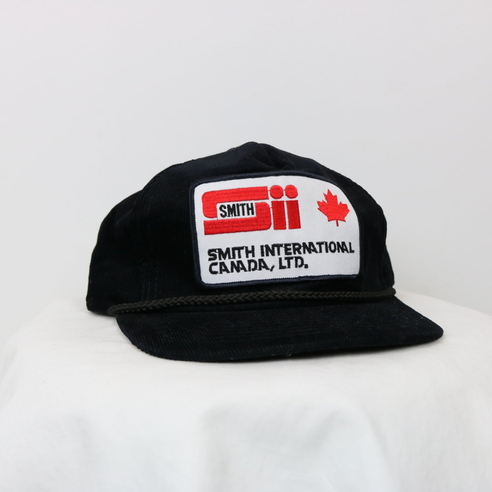 Vintage 80's Smith International Corduroy Trucker Hat - OS-NEWLIFE Clothing